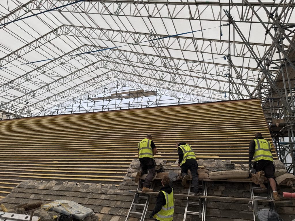 Roof Update: First Slates Installed